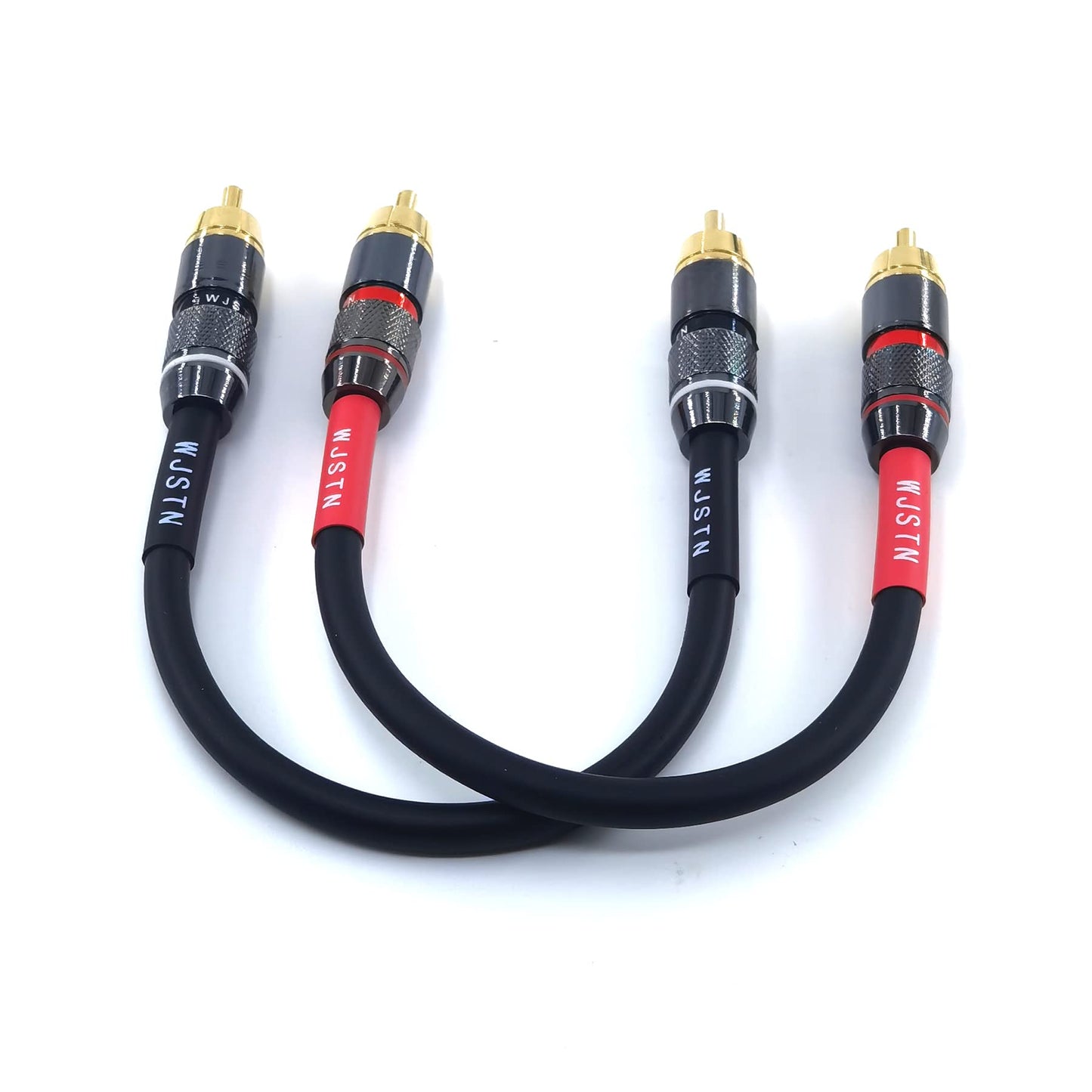 WJSTN-020 RCA to RCA Audio Cable, 1RCA Male to 1RCA Male Stereo Audio Cable Converter, Digital Stereo Audio Cable for subwoofer, Home Theater