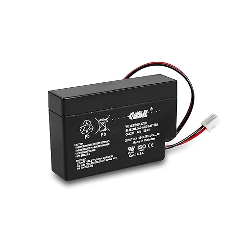 Casil 12V 0.8Ah Sealed Lead Acid Rechargeable Replacement Battery CA1208