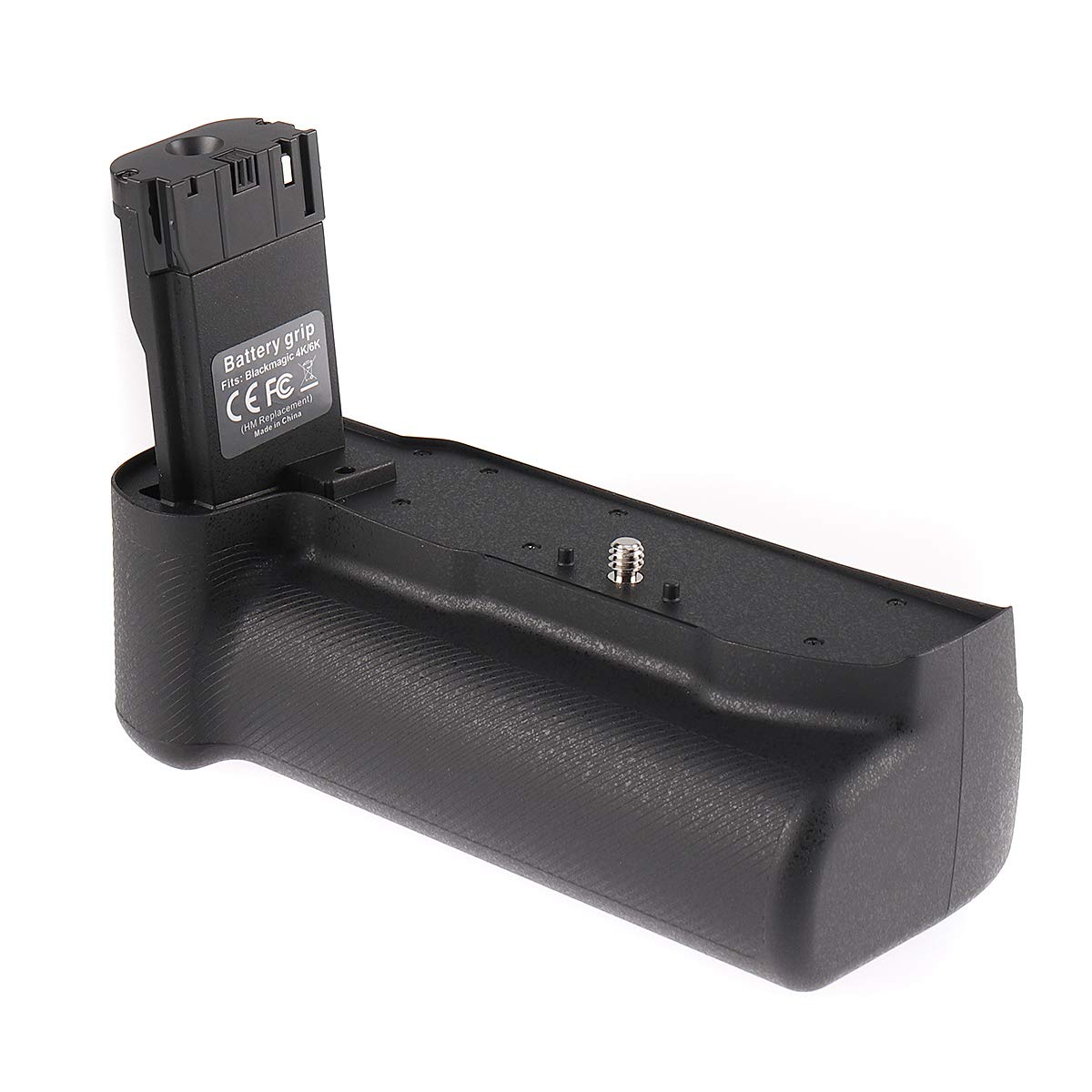 Foto4easy Vertical Power Battery Grip for BMPCC 4K 6K Blackmagic Pocket Cinema Camera, Battery Holder for 3X LP-E6 Battery