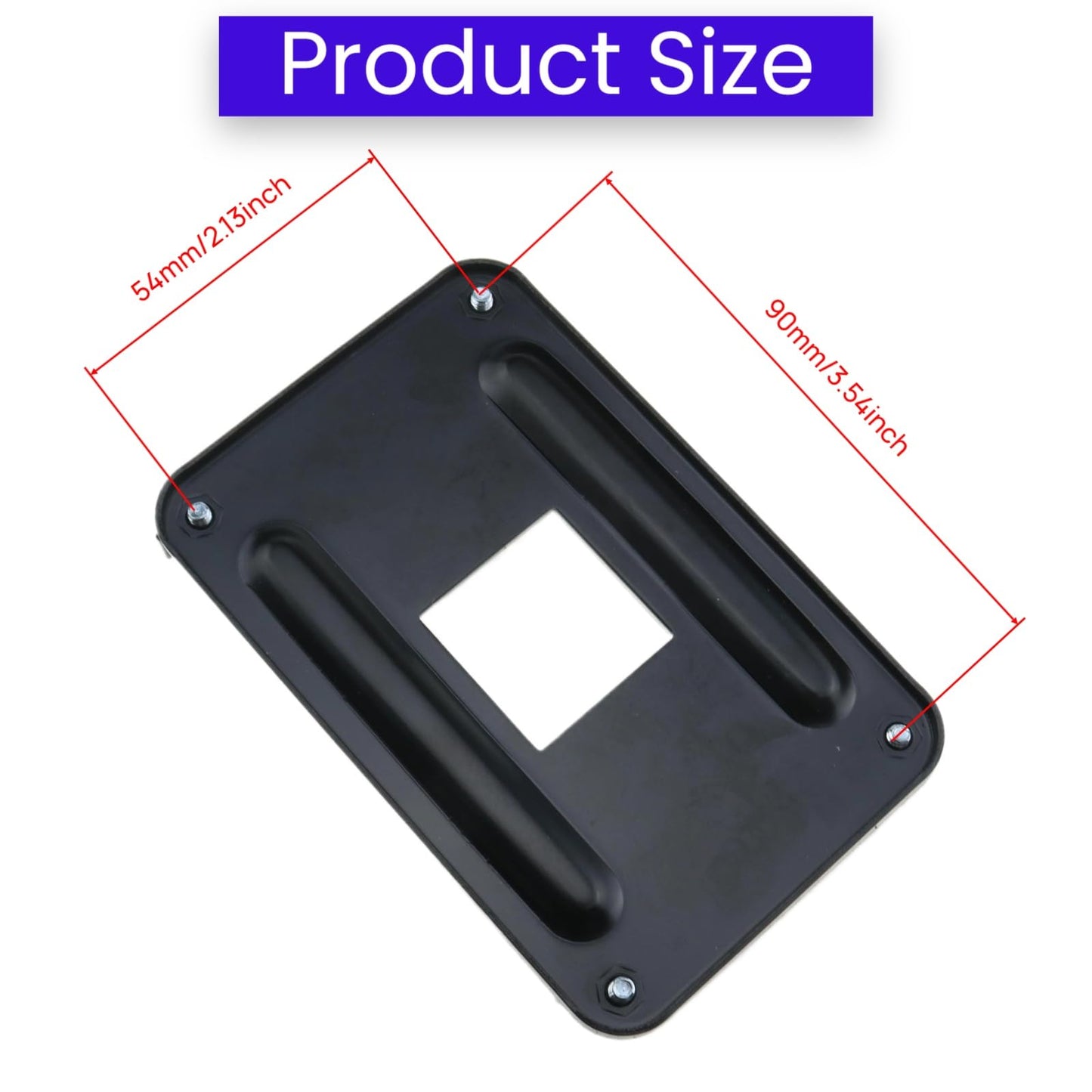 HLGHLG AM4 CPU Backplate Bracket, Reinforced Copper+ABS Plastic Heatsink Mounting Plate for AMD AM4 Socket (Ryzen 1000-5000 Series) - 90x54mm Mounting
