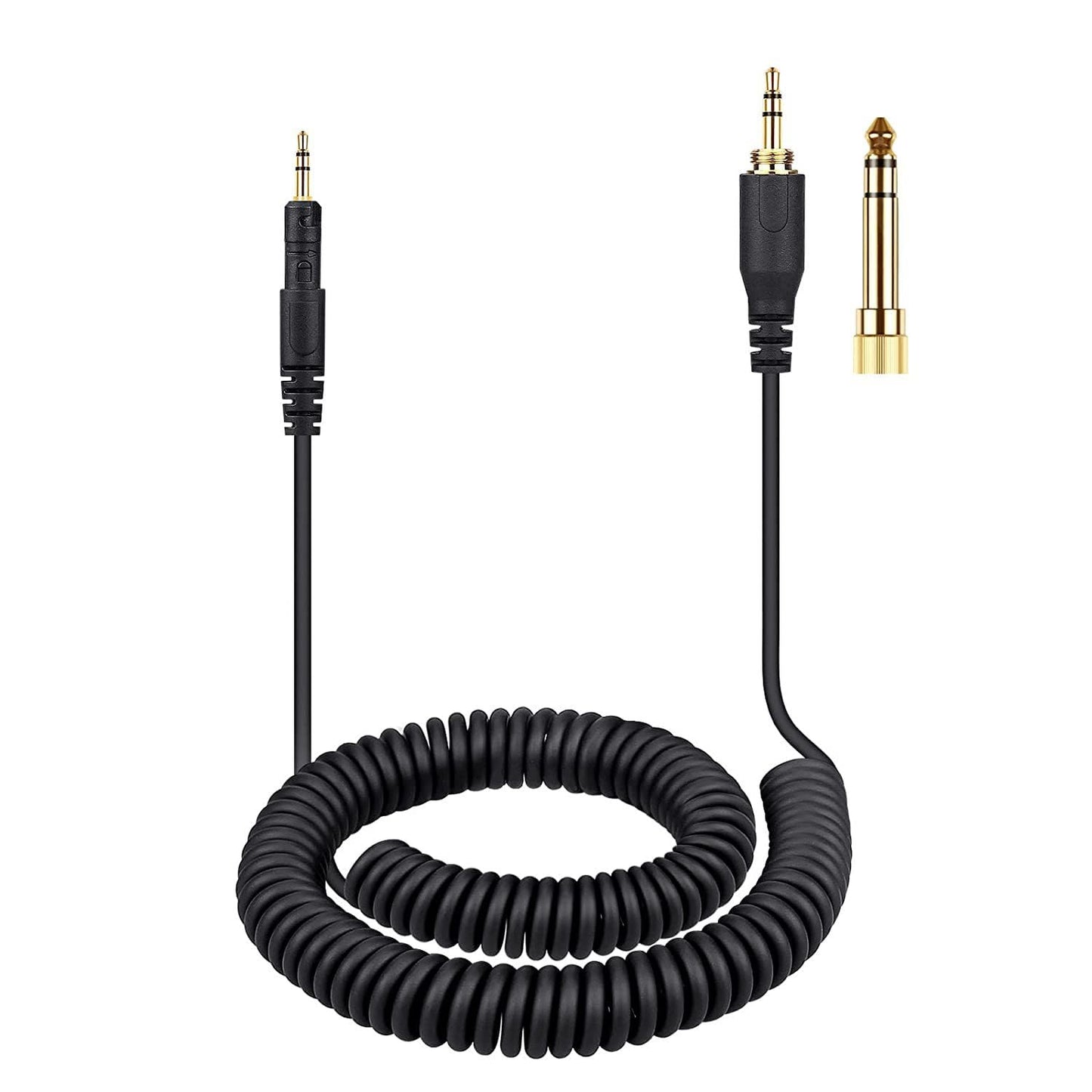 Replacement Cable for Audio-Technica ATH-M70X M60X M50X M40X Headphones Audio Cord Spring Wire Stretch to 3meters/9.9feet