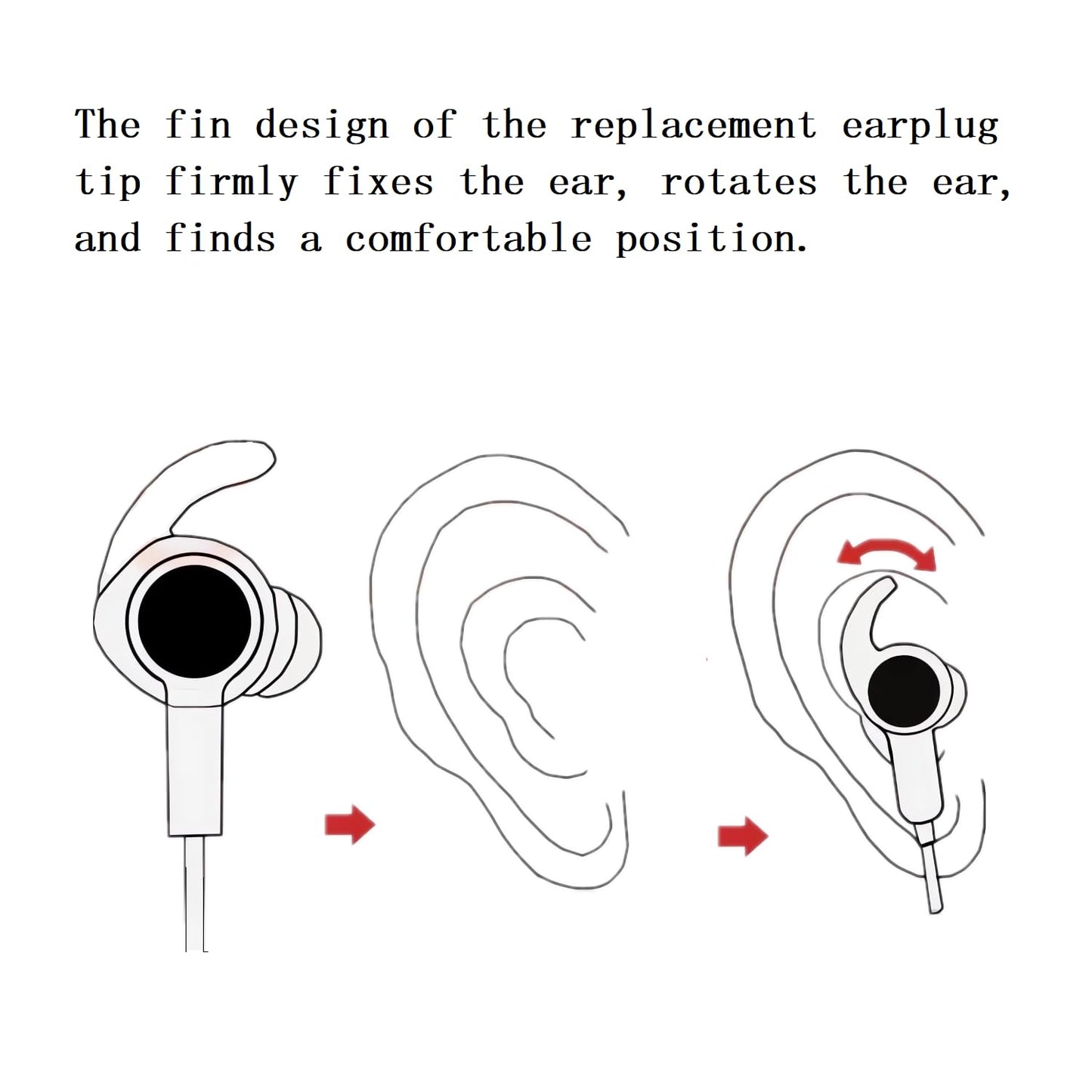 CYADCI Earbud Replacement Tips Silicone Ear Bud Tips Eartips Compatible with Bose Qc20 Qc30 IE2 SoundSport IE3 SIE2i Headphone Ear Tips Earbud Covers…