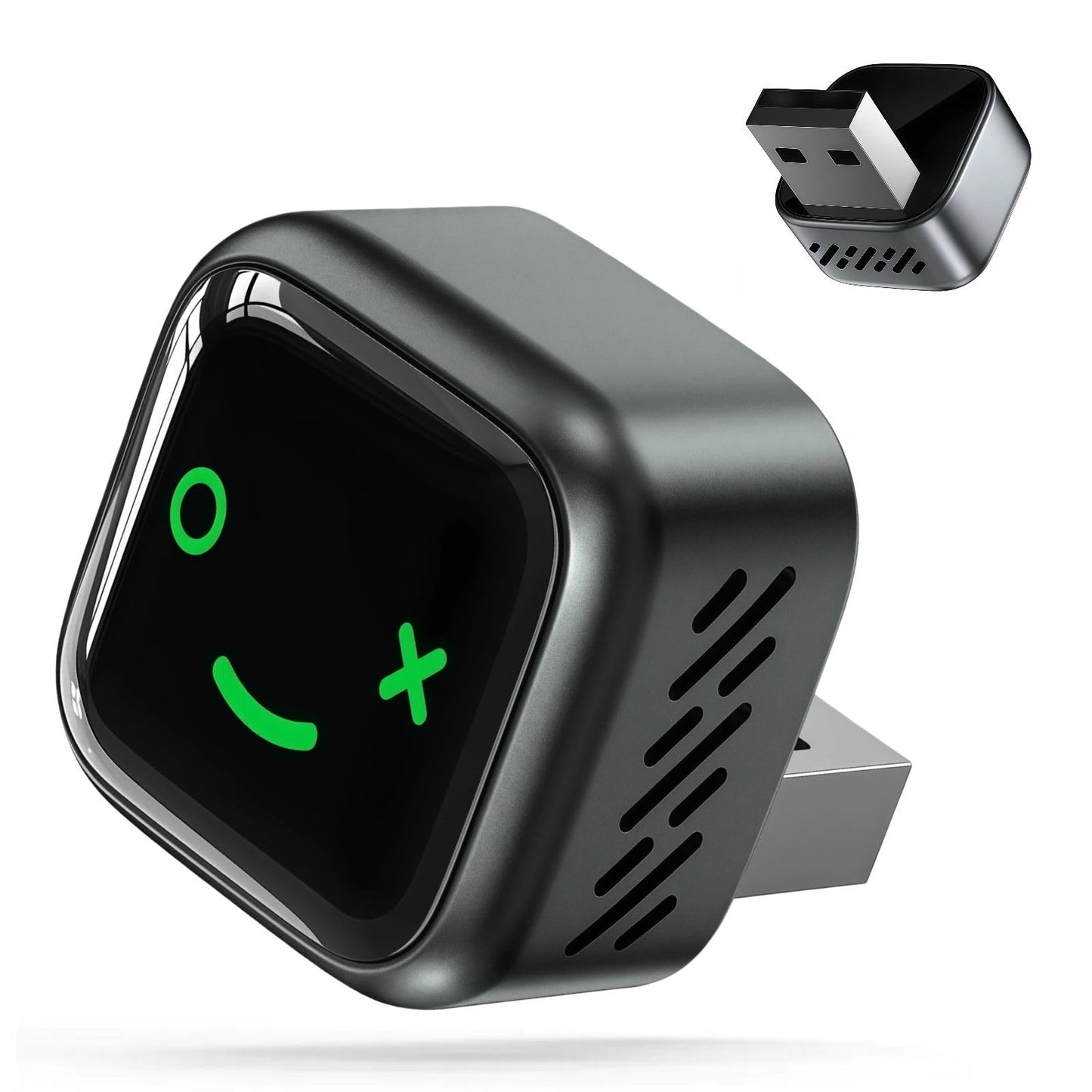 HNSYCHH Mini CarPlay & Android Auto Adapter, Wireless Car Play Adapter, Plug and Play, No Delay, Auto Reconnect, Stable Connection,Convert Wired