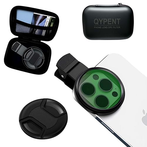 CPL Polarizing Filter for Phone,52mm Camera Lens Filter with Lens Clip Compatible for iPhone 14 Pro Max 13 Pro Max 13 Mini 12 11 X XS Max Samsung