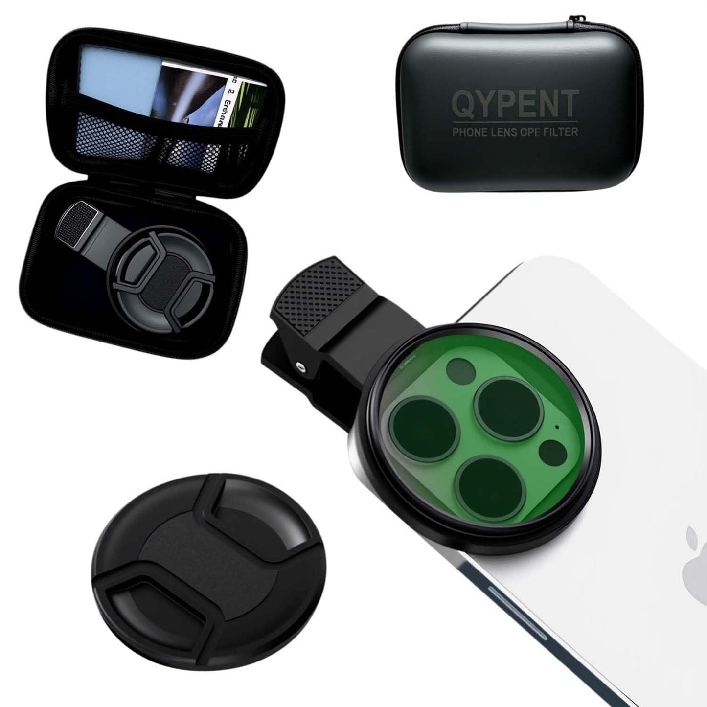 CPL Polarizing Filter for Phone,52mm Camera Lens Filter with Lens Clip Compatible for iPhone 14 Pro Max 13 Pro Max 13 Mini 12 11 X XS Max Samsung