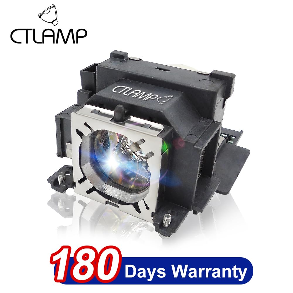CTLAMP A+ Quality ET-LAV100 Replacement Projector Lamp Bulb with Housing Compatible with PANASONIC PT-VW300 PT-VW330 PT-VX400 PT-VX400NT PT-VX41