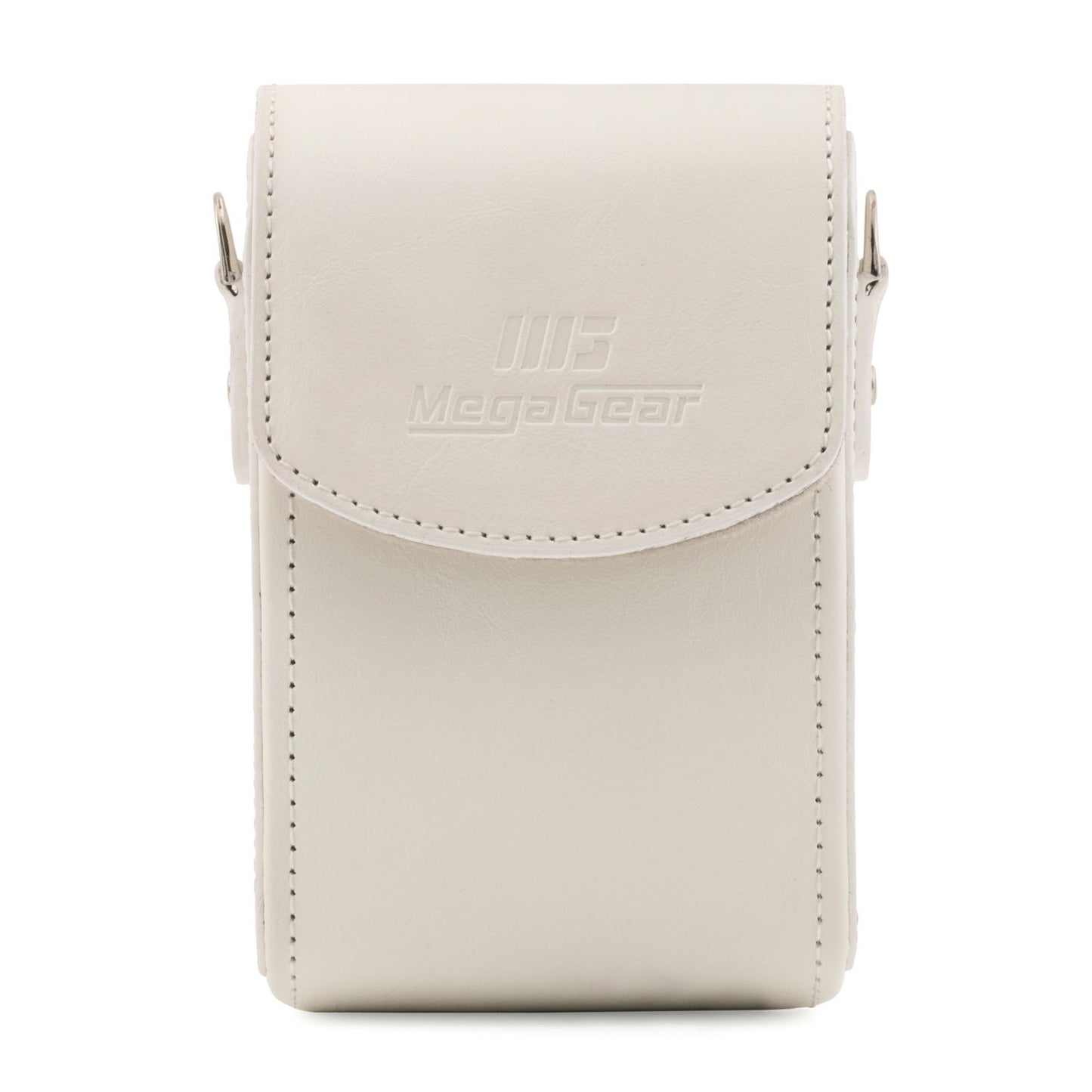 MegaGear Canon PowerShot SX740 HS, SX730 HS Leather Camera Case with Strap - White