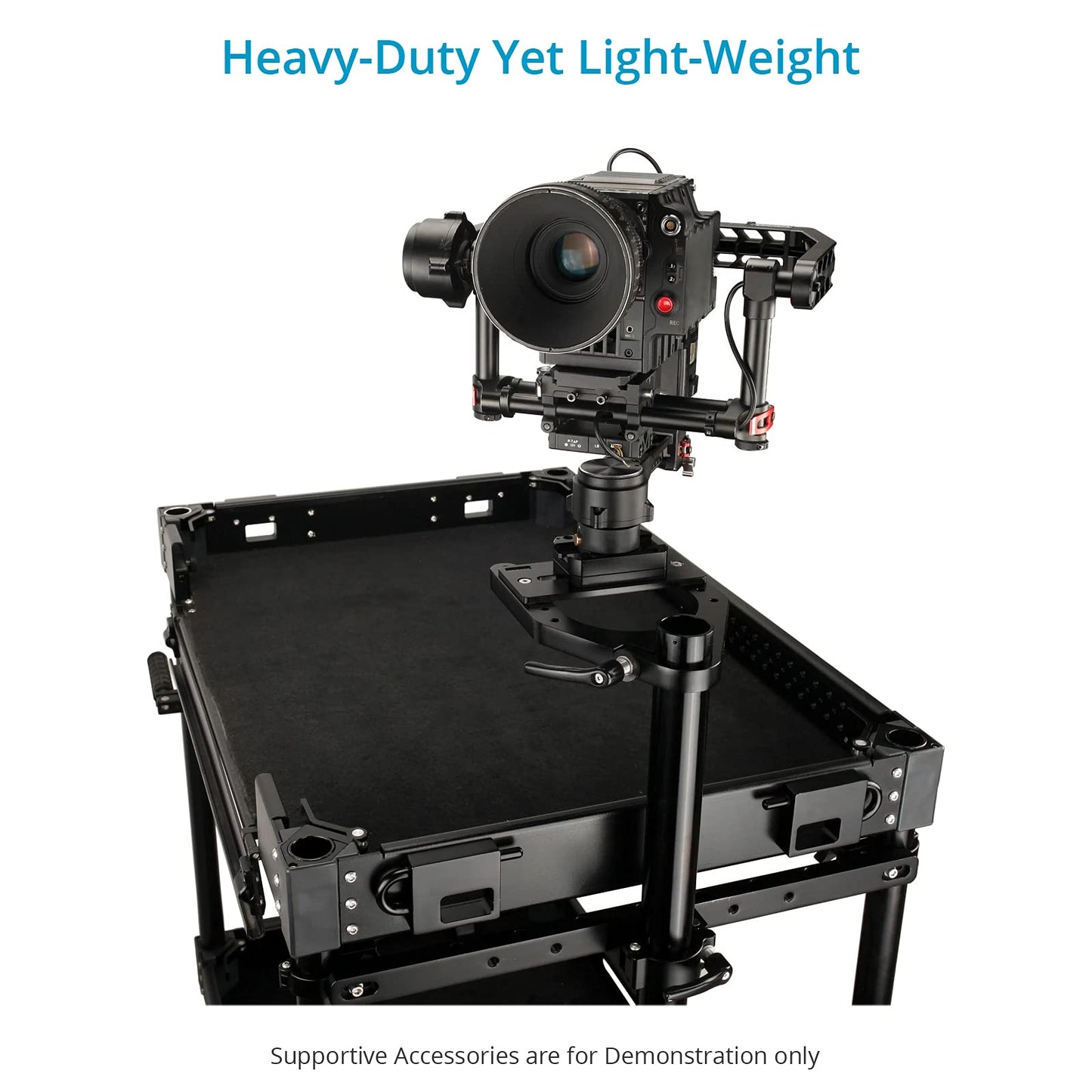PROAIM Dovetail Mount Base Plate Camera Carts. Payload- 200kg/440lb. Sturdy Mounting for Camera, Gimbal & Sliders (P-DTP-01)