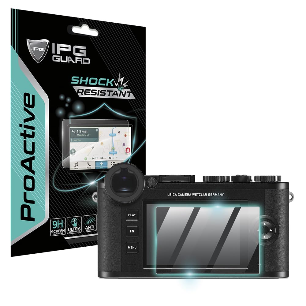 IPG ProActive for Leica CL Camera Display (2 Units) 9H Hardness Screen Protector Nano Ceramic Film Ultra Responsive High Clarity Smudge & Shock Proof