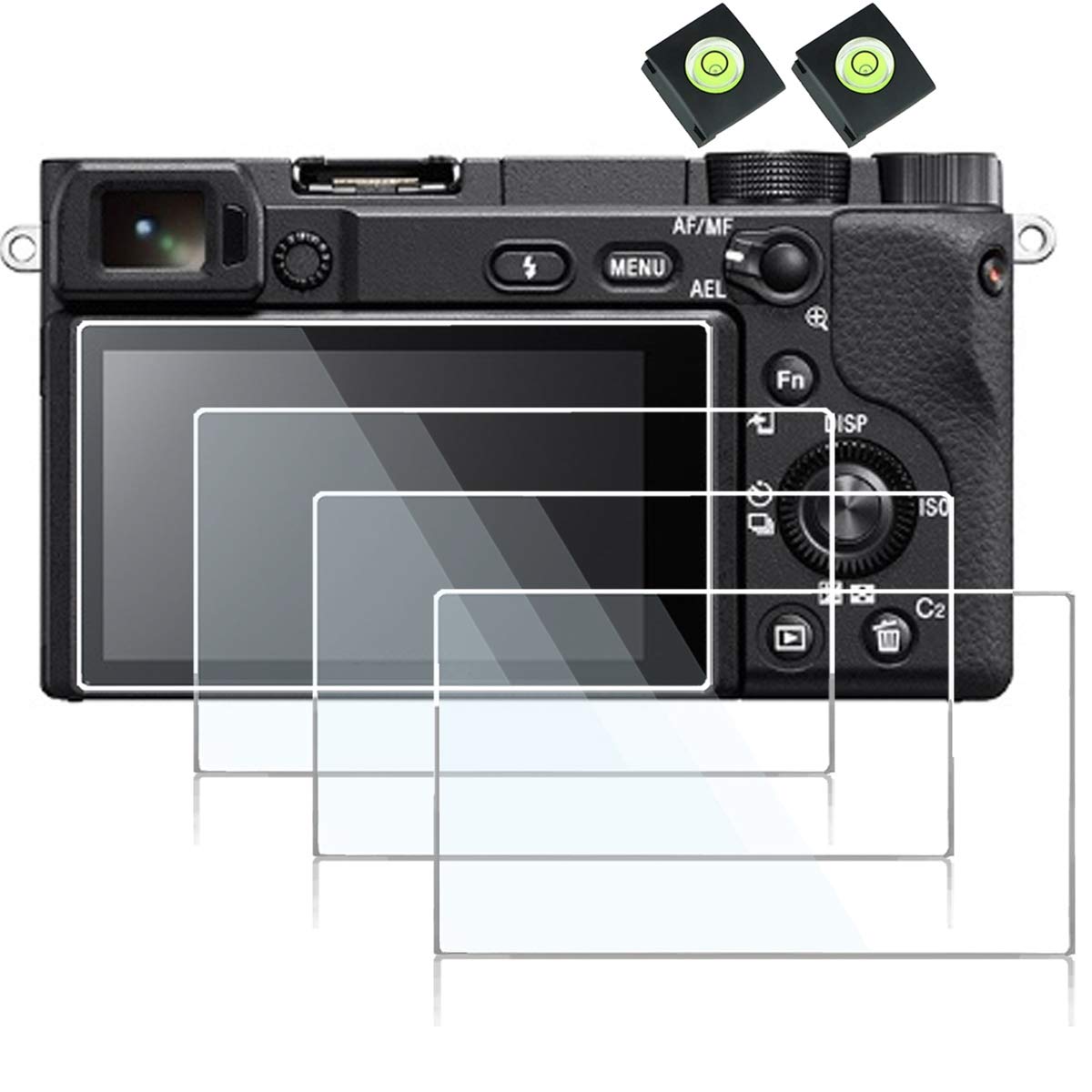 Glass Screen Protector Compatible Sony A6400 A6600 A6300 A6000 NEX7 NEX6L Mirrorless Digital Camera,debous Antiscratch Tempered Glass crystalclear