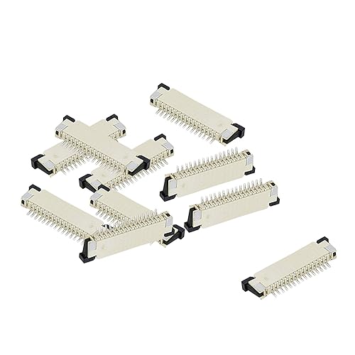 Dahszhi FPC/FFC Ribbon Cable Connectors 15 Pin 1.0mm Pitch Single Row Bottom Port Flat Socket Connector - 10pcs
