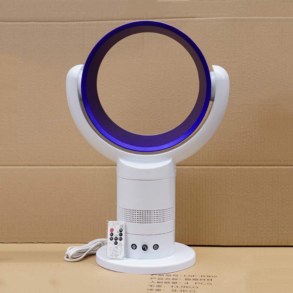 YWangQiang Bladeless Fan, Oscillating Mute Air Circulator Fan Remote Control Purify Tower Fan Anion Table Fan Floor Fan-Silver 59 15 25 cm (Blue 59 *