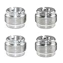ThtRht 4 Pack Microphone Clip Adapter 1/4'' to 5/8'' to 3/8'' Thread Screw Set Microphone Holder Connector Converter for Mic Stand Holder Condenser