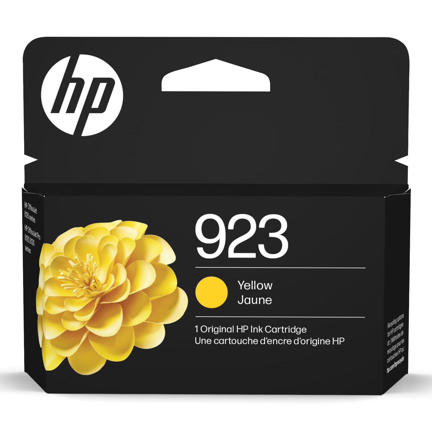 HP 923 Yellow Ink Cartridge | Works with OfficeJet 8120, Pro 8130 Series | 4K0T2LN