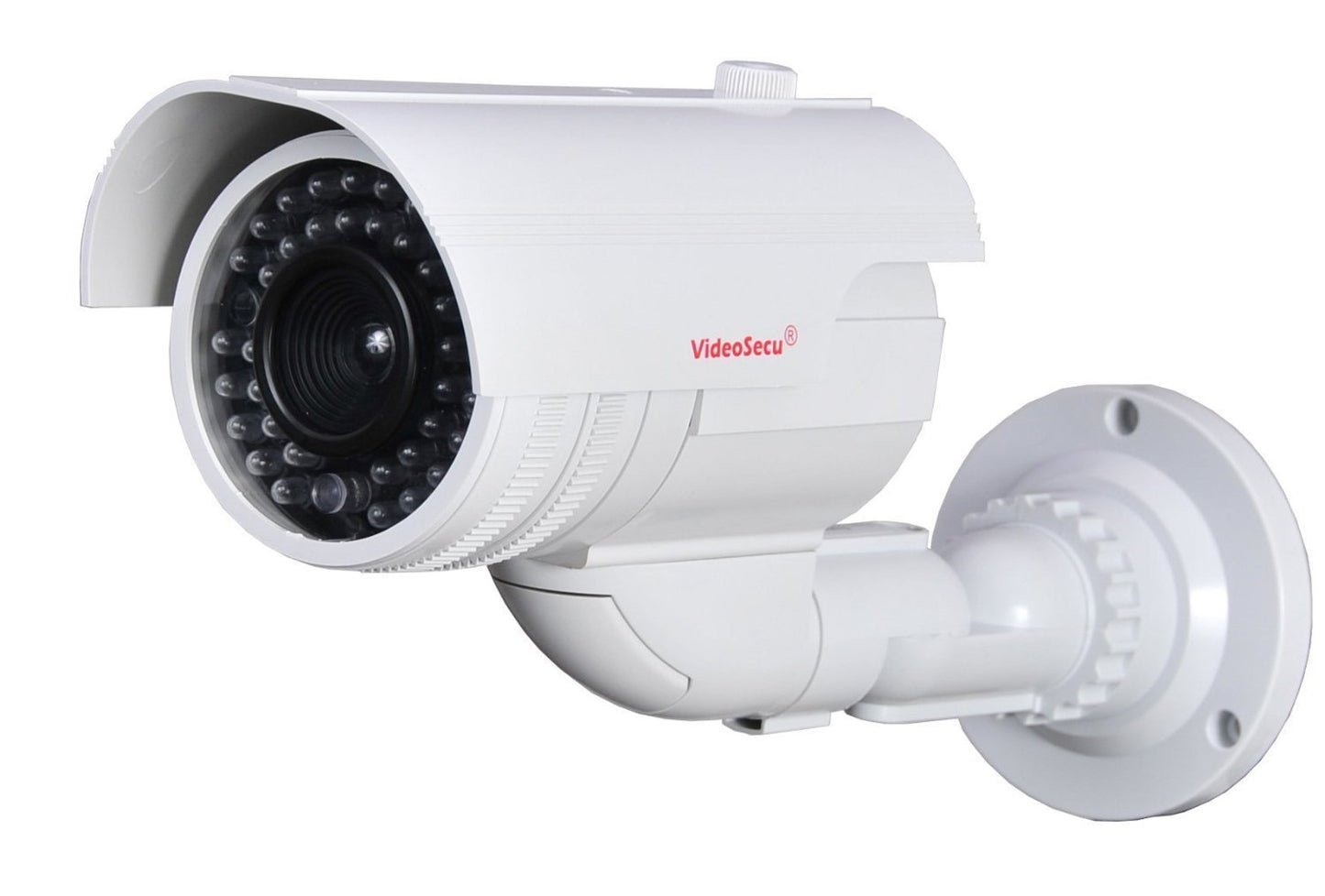 VideoSecu Dummy Fake Imitation Bullet Security Camera Simulated Decoy Infrared IR LED with Blinking Light DMYIRV2 M4V