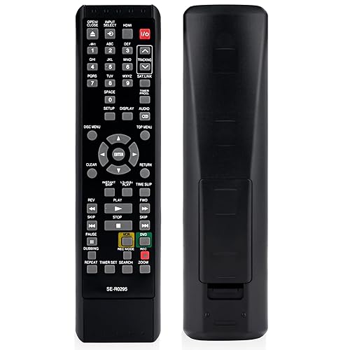 SE-R0295 Remote Control Compatible with Toshiba DVD VCR DKVR60KU DVR620KU D-VR610 D-KVR20
