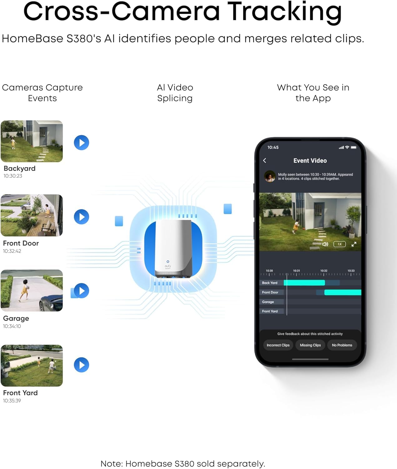 eufy SoloCam E42, 4K Security Camera Wireless Outdoor, Solar Powered, AI Motion Tracking, Strobe Light, Pan & Tilt, Facial Recognition, Up to 16 TB