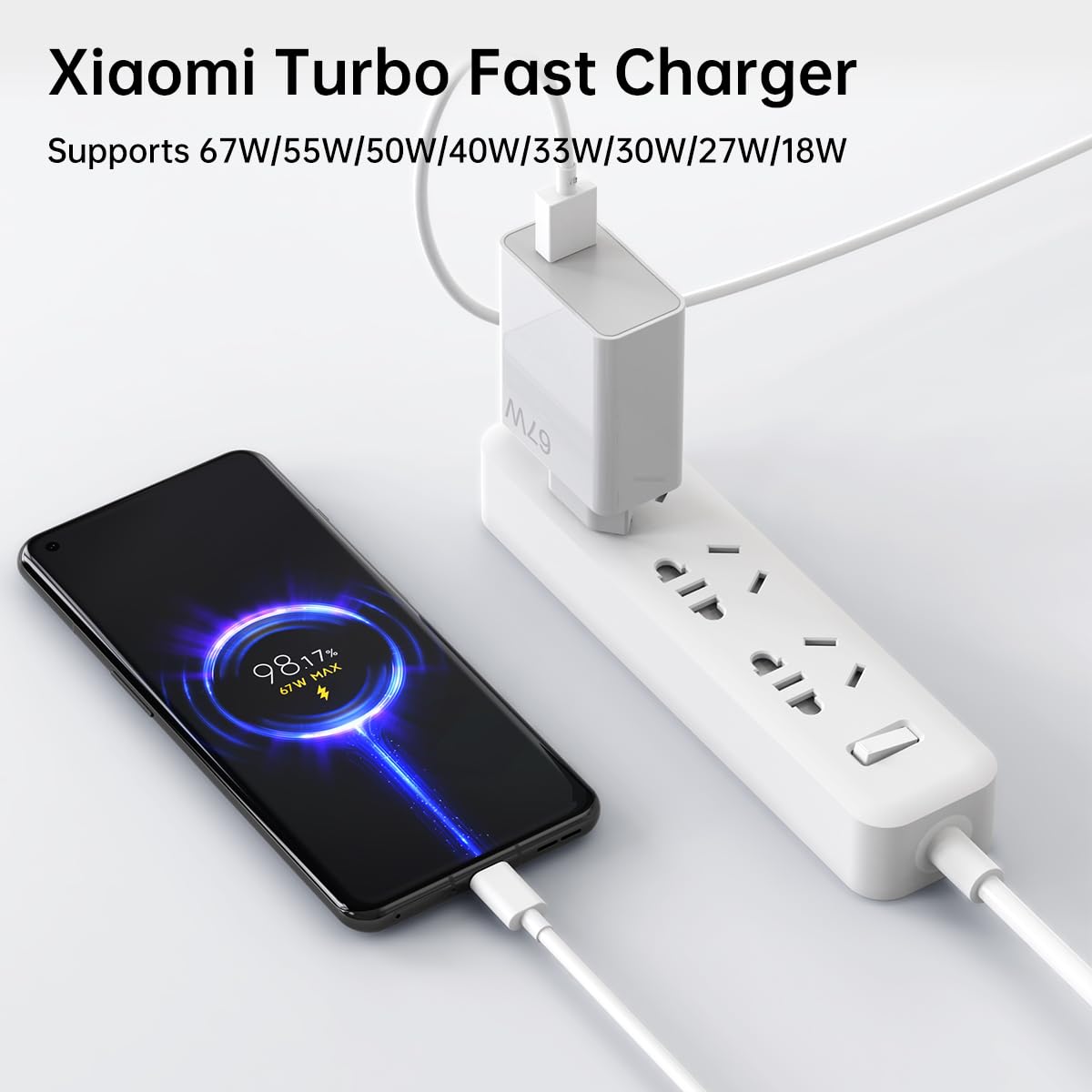 67W 45W for Xiaomi European Charger Europe Travel Plug Adapter Hypercharge for Xiaomi 17 15 14 13 12 14t 13t 12t 12s Pro Lite Redmi Note K80 K70 K60