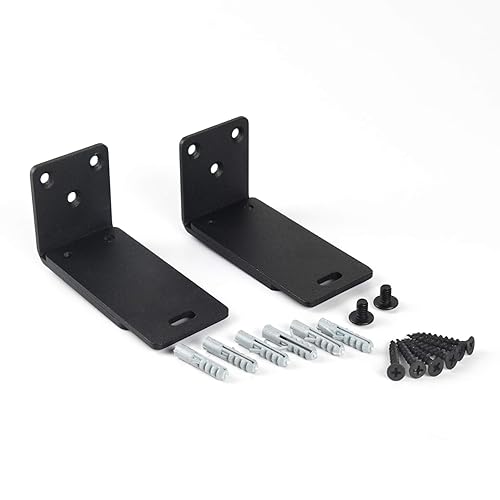 TINGYU Adjustable Wall Bracket Speaker Mount for WB-300 Sound Touch 300 Soundbar Soundbar 500 Soundbar 700 Speaker (Black)