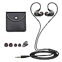 Holiper Dual Driver Wired Ear Buds with Mic and Extra Bass, Ear Phones with Cord, 3.5mm Jack Plug in Headphones, Wire Earbuds with Hook Wrap Around…