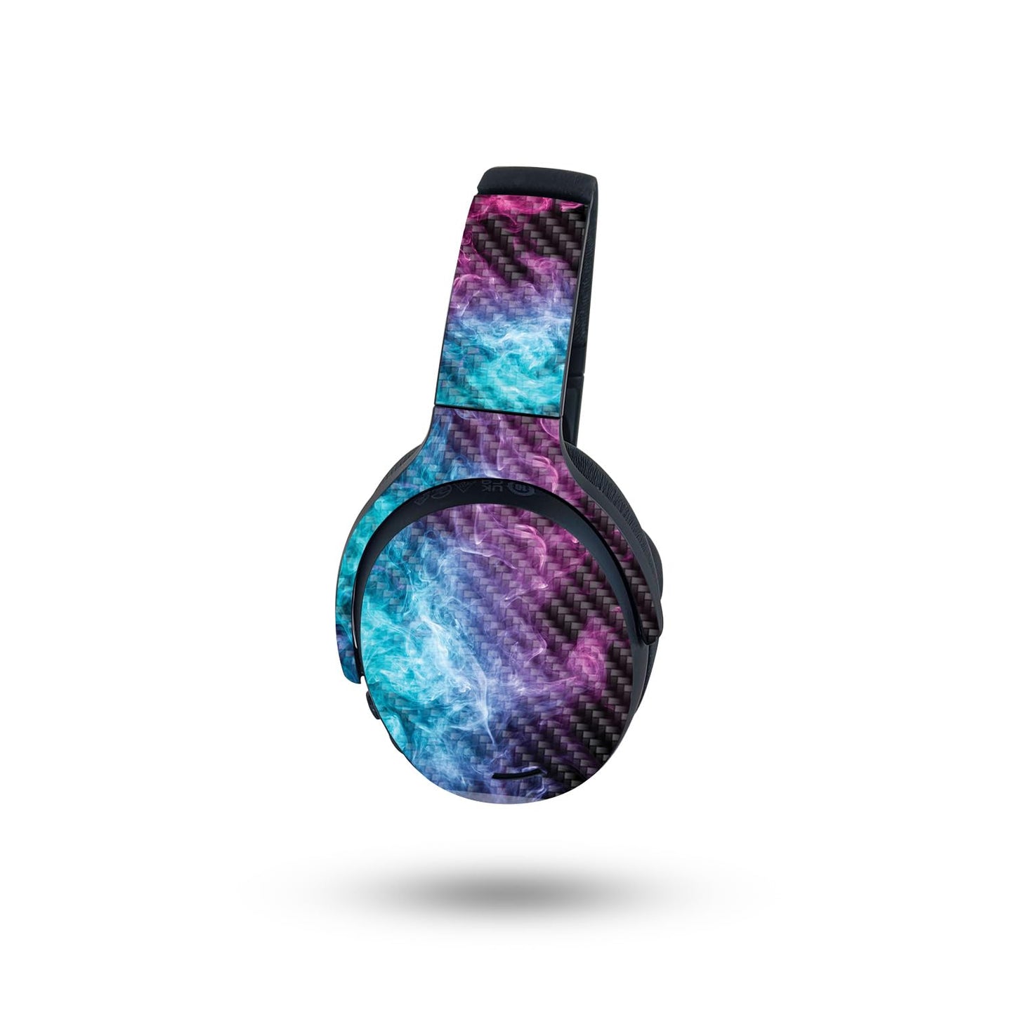 MightySkins Carbon Fiber Skin Compatible with Skullcandy Crusher ANC 2 - Mystic Smoke | Protective, Durable Textured Carbon Fiber Finish | Easy…