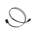 Silverstone Technology CP11B-300 300mm (11.8 in.) Ultra Thin 6Gb/s Lateral 90-Degree SATA Cable with Custom Low-Profile Connectors, SST-CP11B-300