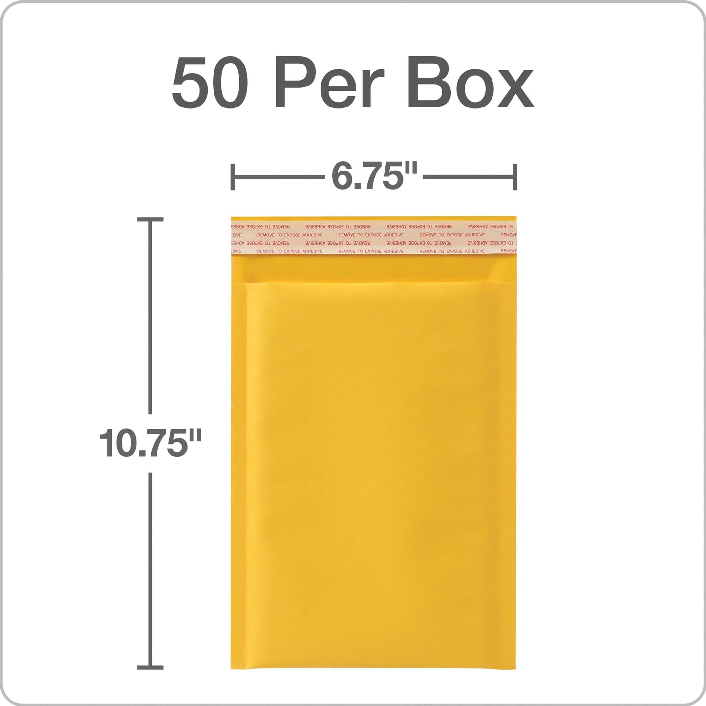 Quality Park Bubble Mailers, 6 x 9 Shipping Envelopes, Self-Seal, Durable Brown Kraft Padded Envelopes, Redi-Strip Peel Off Closure, 50 Per Box