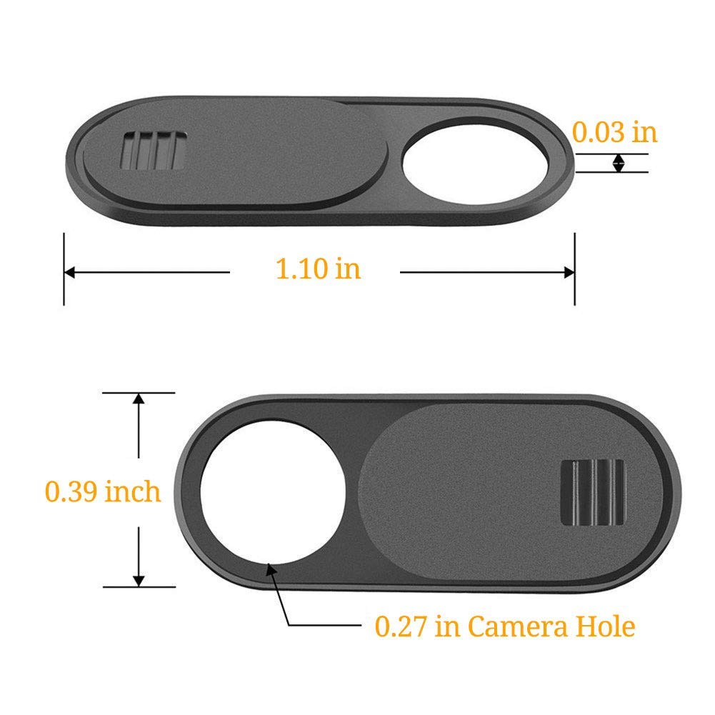 Webcam Cover Slide, Ultra Thin Round Hole Laptop Camera Cover Slide Blocker for Computer MacBook Pro iMac PC Tablet Notebook Surface Pro Echo Show