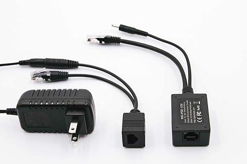 PoE Texas | Passive PoE to 12 Volt Power Over Ethernet Extension Compatible with Foscam or Other 12 Volt Cameras and Devices - Up to 328 ft