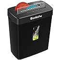 Woolsche Paper Shredder,10-Sheet Cross Cut with 3.43-Gallon Basket, P-4 Security Level,3-Mode Design - Shreds CD and Credit Card,Durable,Fast and Jam