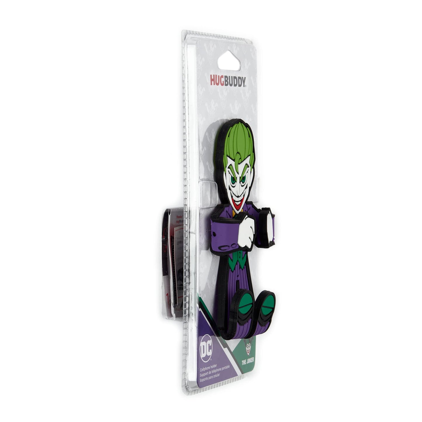 Hug Buddy The Joker Cellphone Holder, Multicolor, 360-Degree Swivel, Steel and Silicone