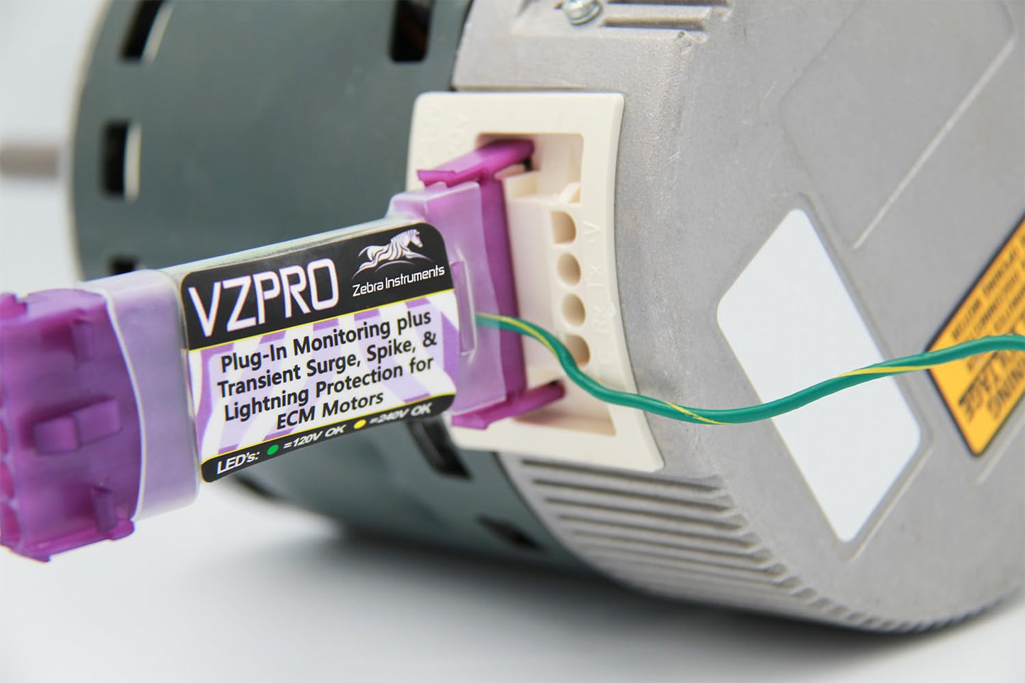 Zebra Instruments, # VZPRO ECM Motor Protector Surge Protection for 120-240V GE & GENTEQ 5-PIN ECM Motors