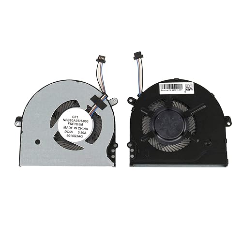 CPU Cooling Fan Replacement for HP Pavilion 15-CC Series 15-CC034CL 15-CC067CL 15-CC114CL 15-CC159NR 15-CC195CL 15-CC553CL 15-CC554NR 15-CC593CA