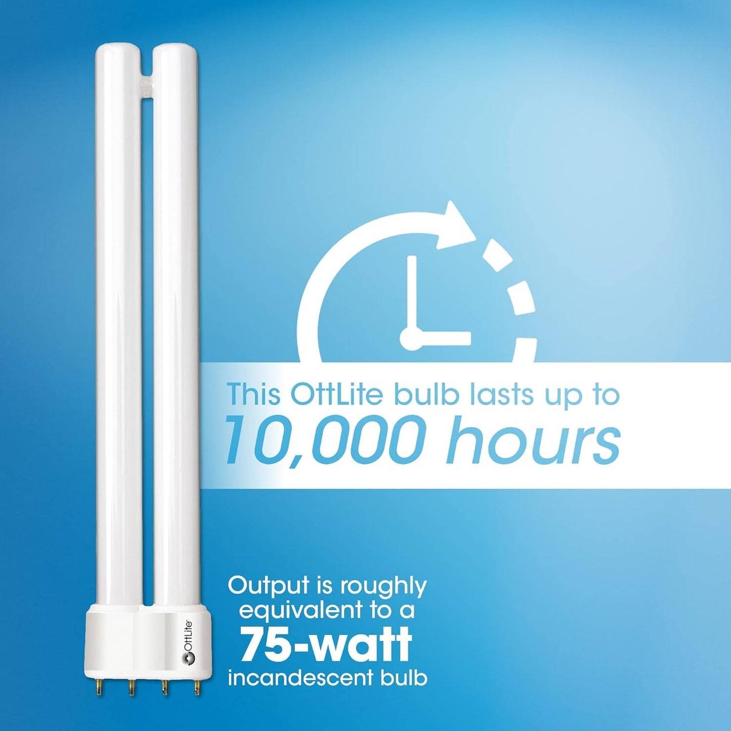 OttLite T18330 18w Daylight CFL Replacement Tube Bulb, Bulb Type B, Pack of 1
