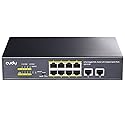 Cudy GS1010P 10-Port Gigabit Ethernet Unmanaged PoE Switch, with 8 x PoE+ @ 120W, Desktop/Rackmount, CCTV / VLAN Mode, 802.3af/ 802.3at, Plug and Play