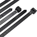 Cable Zip Ties Heavy Duty 26 Inch, Ultra Strong Plastic Wire Ties with 180 Pounds Tensile Strength, 50 Pieces, Durable Nylon Black tie Wraps, Indoor