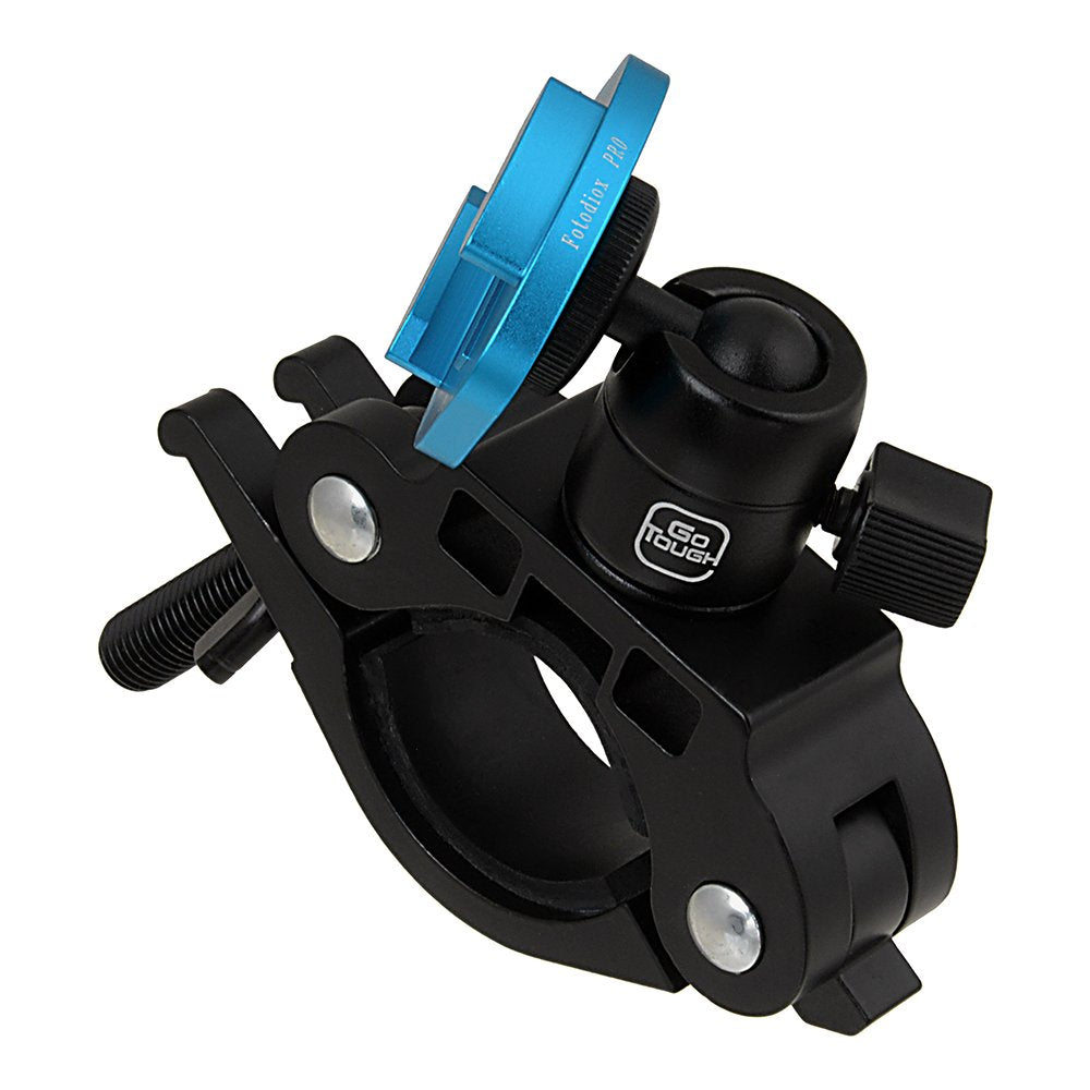 Fotodiox Pro GoTough Racing Mount for Roll Cage and Bars, Motorcycle Front Forks and Handlebars, up to 2.1" Diameter - Compatible with GoPro Hero