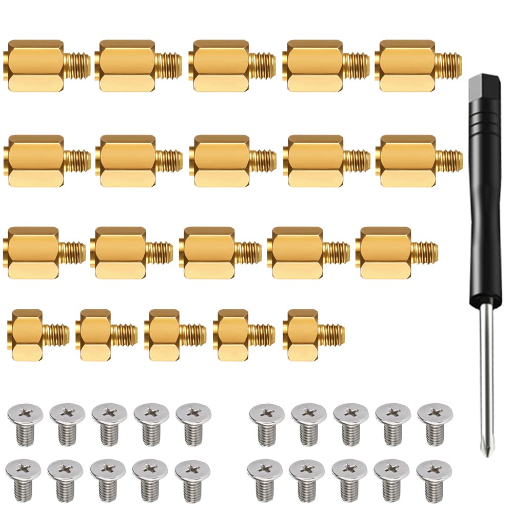 M.2 SSD Mounting Screws Kit for PS5 and Asus Gigabyte ASRock Msi Motherboards Copper?40pcs?