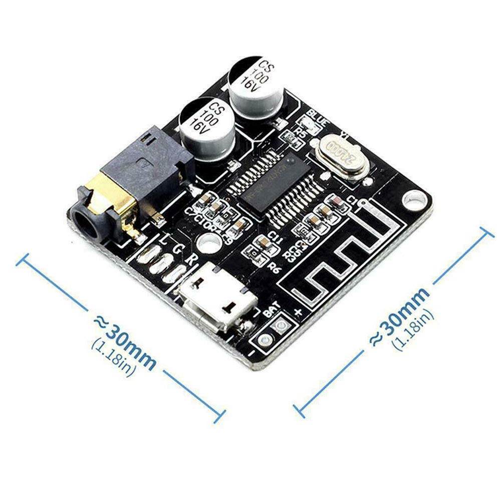 Acxico 2Pcs VHM-314 Bluetooth Audio Receiver Board 5.0 MP3 Lossless HF Board DIY