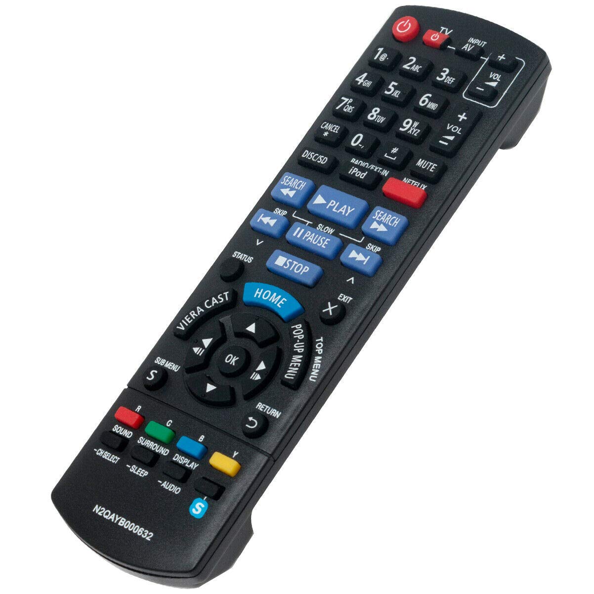 Replacement Remote Control Controller for Panasonic Home Theater SC-BTT370 SC-BTT770
