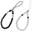 zdyCGTime (2Pack Mobile Phone Lanyard Crystal Bead Wrist Lanyard with key Chain, Mobile Phone Camera Wallet MP3 MP4 U disk PSP key chain