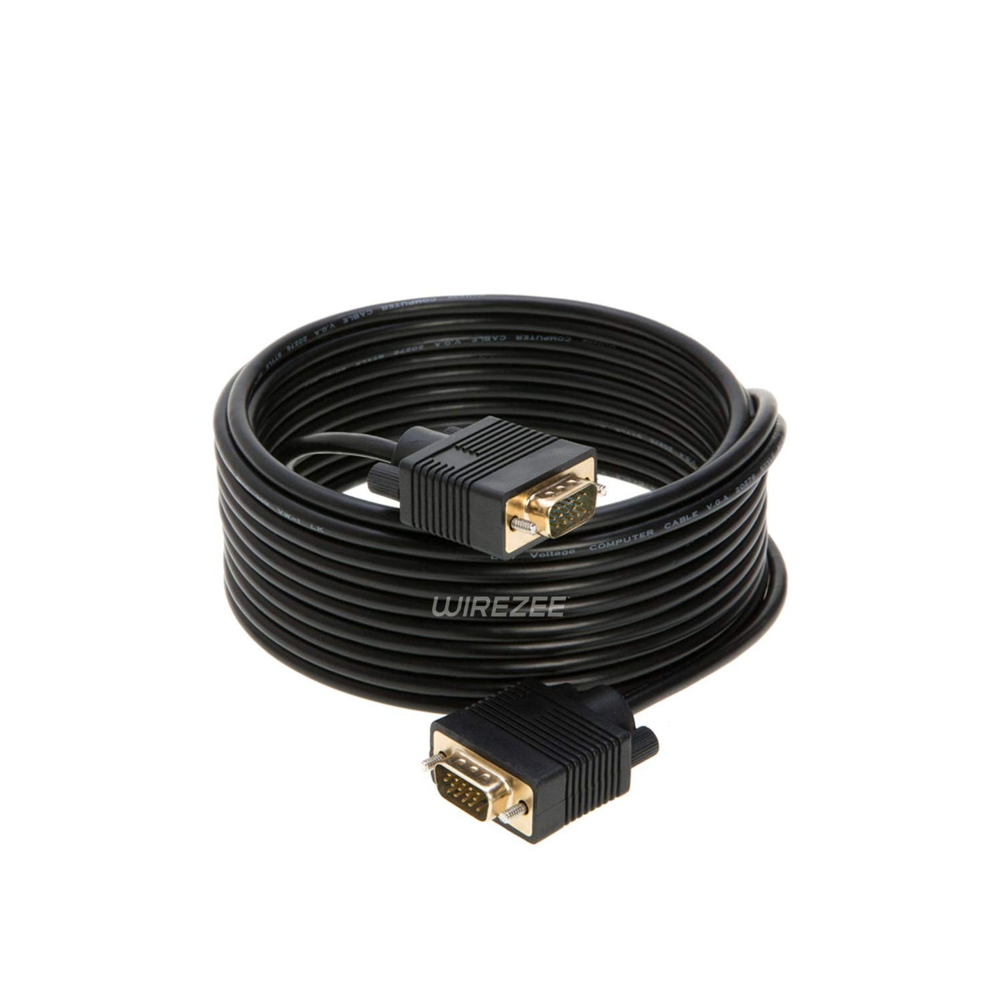 VGA Cable SVGA Super Video Cord Male 15 PIN Wire Monitor 3ft, 6ft,10ft, 15ft, 25ft, 30ft, 50ft, 100ft (6FT)