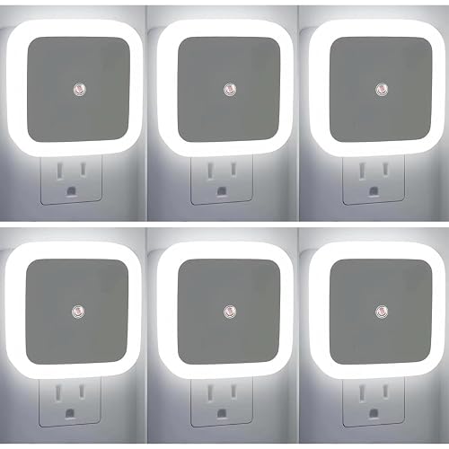 JININQ Night Light 0.5W Plug in Night Light Smart Sensor Dusk to Dawn Sensor LED Lamp?Bright Nightlight Auto-On/Off
