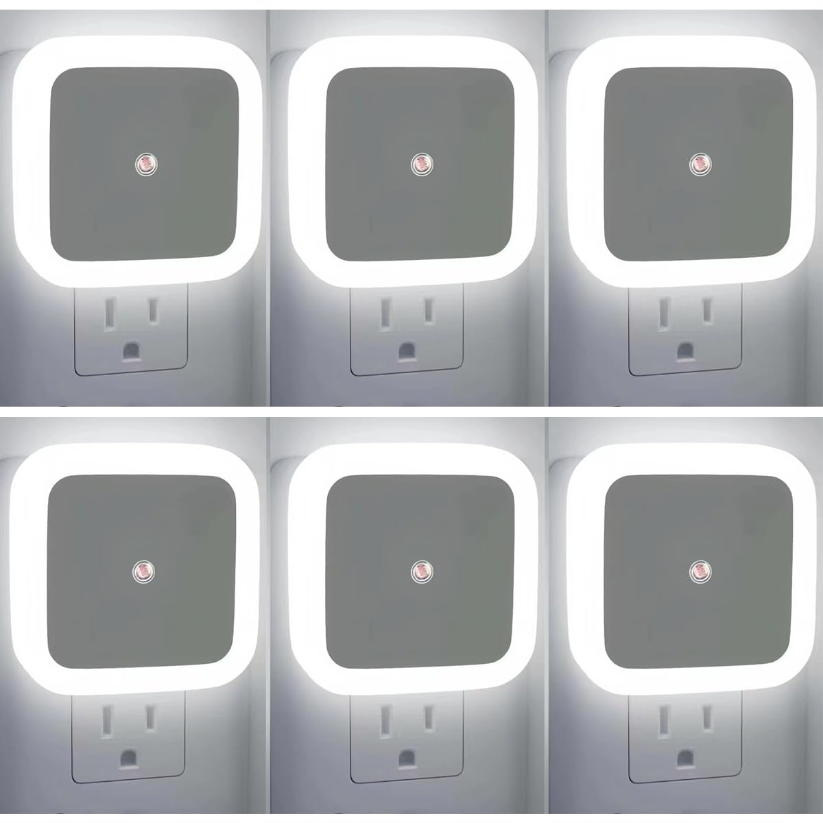 JININQ Night Light 0.5W Plug in Night Light Smart Sensor Dusk to Dawn Sensor LED Lamp?Bright Nightlight Auto-On/Off