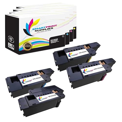 Smart Print Supplies Compatible Toner Cartridge Replacement for Dell E525W Printers (Black, Cyan, Magenta, Yellow) - 4 Pack
