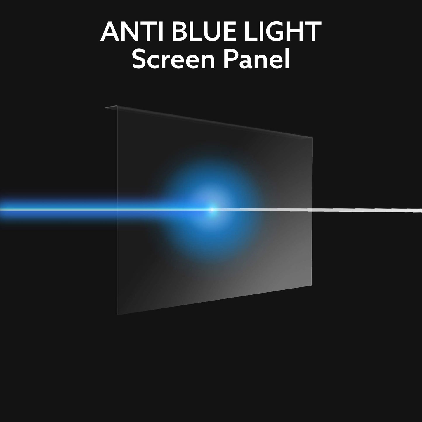 WS Screen Protector Blue Light Blocking Screen Protector Panel for 22 Inches (Diagonally Measured Screen) Desktop Monitor, Block Hazardous HEV Light