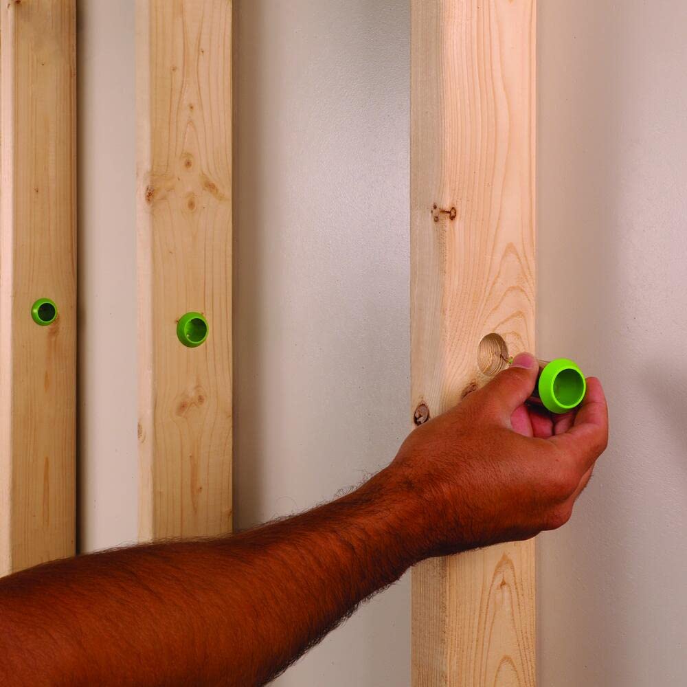 EZ Electrical System Solutions, LLC EZ Guard Single Stud Electrical Wire Protector 25 PK green, silver