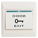 UHPPOTE Push to Exit Button Square Rocker Switch - Flush-Mounted for Door Access Control System
