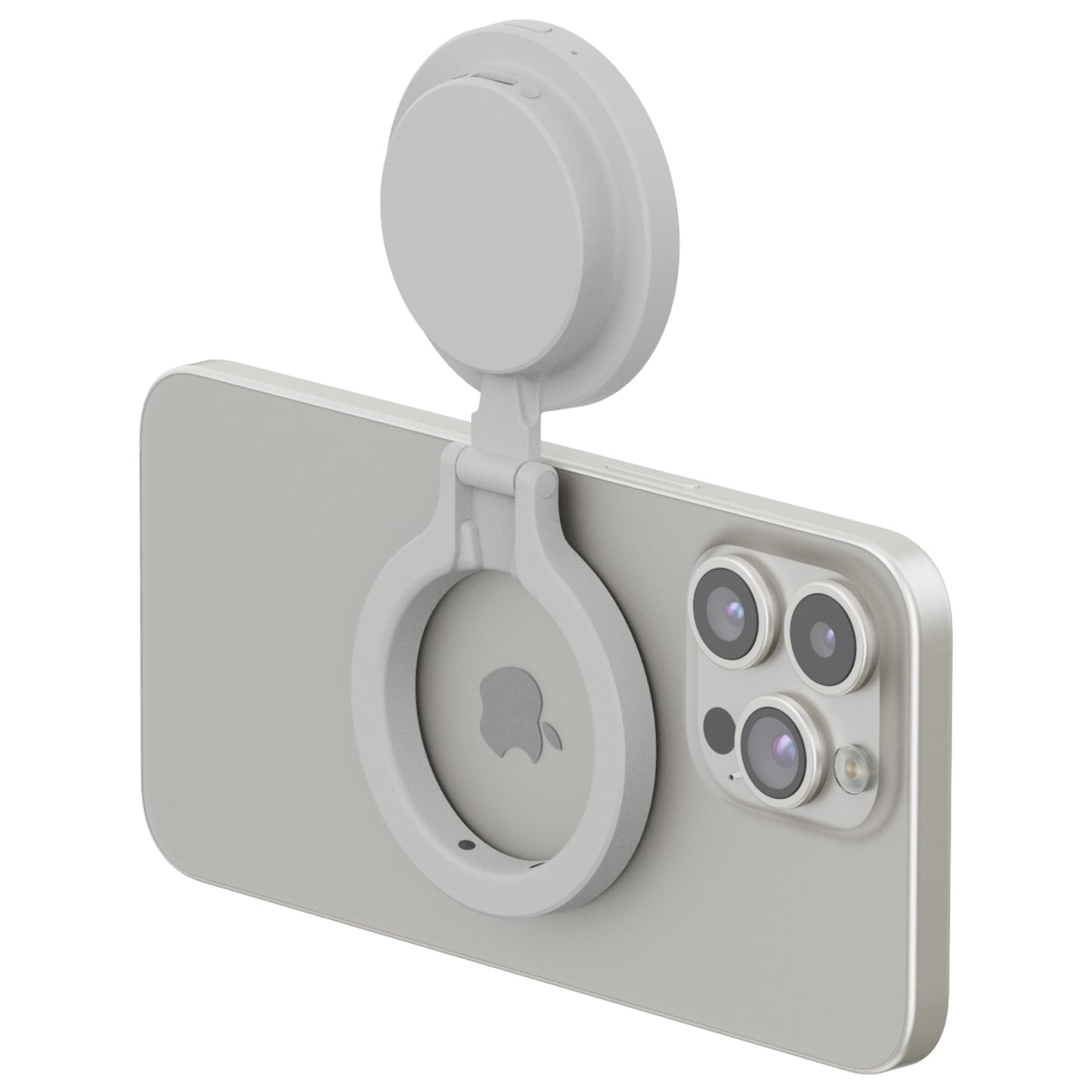 ShiftCam SnapPocket Light - LED Selfie Ring Light with Four Brightness Settings and Built in Battery - Magnetic Mount Snaps on to Any Phone