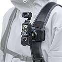 SUREWO Magnetic Quick Release Osmo Pocket 3 Backpack Clip Mount,360° Rotation Quick Clip Mount Compatible with DJI Osmo Pocket 3